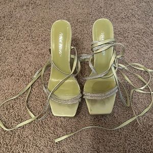 Green Public desire platform heels